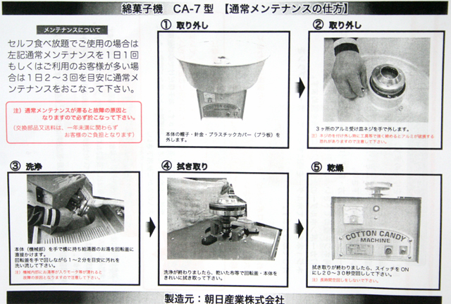 全自動わた菓子機 ＣＡ-６型